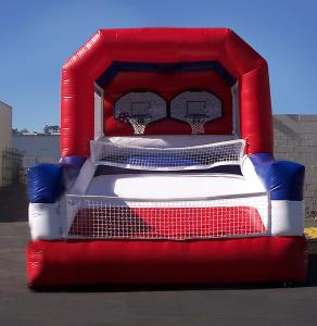 China Custom Inflatable Sports Games Doubleshot Basketball Shooting Stars For Adult on sale