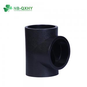 China 150psi Pressure Rating HDPE Buttfusion Welding Equal Tee for Polyethylene Pipe Fittings on sale