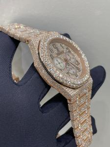 China Full Diamond Luxury Watch Vvs Moissanite Watches For Man Rapper on sale