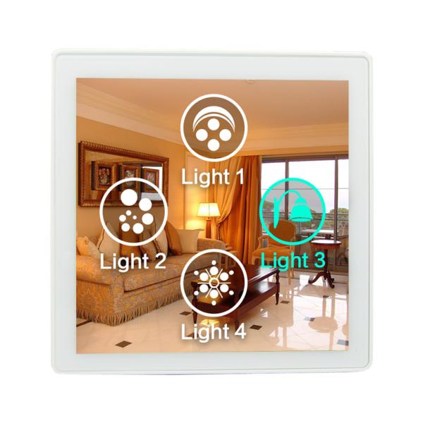 Quality Home Security Wifi Programmable Light Switch With 4 Inch ISPQ LCD Screen for sale