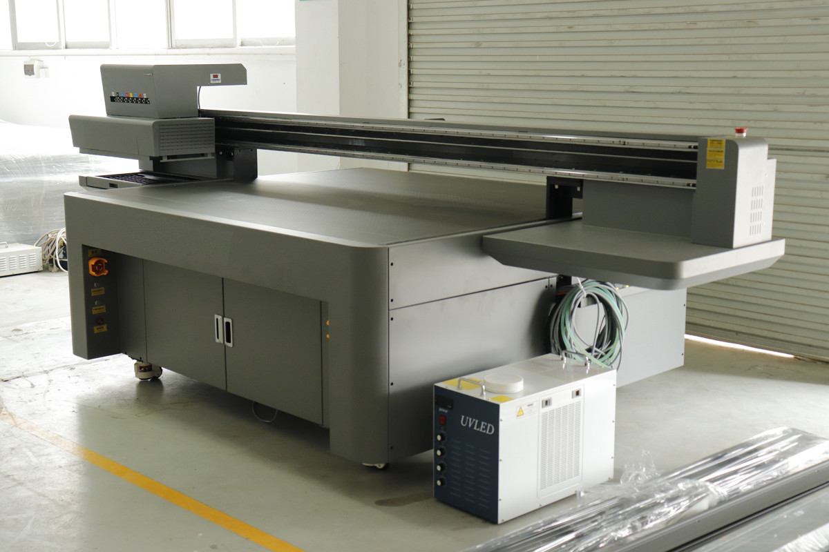 Commercial Ribbon Printer Flatbed UV Color Printer Steel Frame Structure