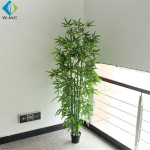 China Home Office Artificial Bonsai Tree , Isolation Aisle Decoration Fake Bamboo Plants on sale