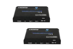 5V/1A DC Power HDMI Audio Splitter , 2.0 V 2 Way 2 Port HDMI Splitter Manufactures