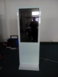  75 inch indoor super slim Touchscreen Kiosk Display Totem Free Standing with white color Manufactures
