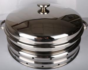 China Hydraulic Round Stainless Steel Cookware / Rotating Roll Top Chafing Dish on sale
