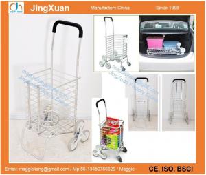  RE1109L shopping trolley, Aluminum Folding Shopping Grocery laundry Cart with Swivel Wheel Manufactures