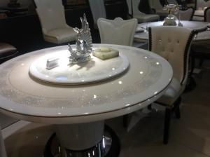 China sell marble dining table,modern dining set,#T160-160 on sale