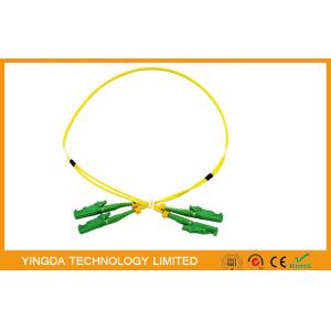 China CATV & CCTV FTTH 100% Test APC Optical Fiber Jumper , E2000 Patch Cord on sale