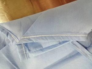 Medical Clothing Blue Green Operating Gown , ultrasonic surgical gown or sewing surgical gown Manufactures