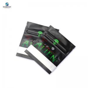 China Matte Finished Mylar Weed Packaging Bags Food Grade Packaging With Zipper on sale