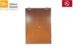  BS Certified Fireproof Wooden Doors With Vision Panel/ Melamine Finish/ China Fir Skeleton Manufactures