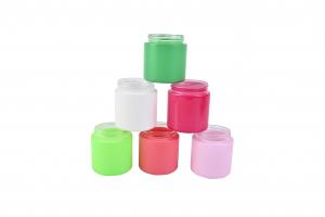  Custom Color Painted Glass Jar Smell Proof Semi Transparent With Match Lid Graphic Design 60ml Manufactures