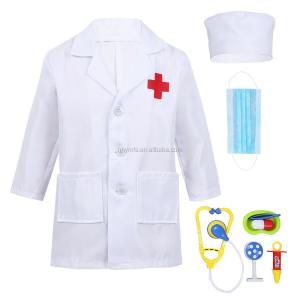 China Halloween Kids Doctor Costume White Nurse Uniform Dress Costume Kids on sale