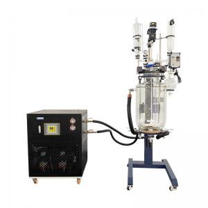 50 Liter Ptfe Chemical Double Jacketed Glass Reactor Crystallization Lab Lifting Manufactures