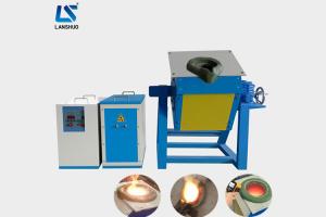 China 15kw Small Scrap Steel Induction Melting Furnace With Self Protection Functions on sale