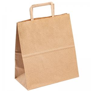  Twist Rope Handle Eco Friendly Brown Paper Bags For Gift Shopping Manufactures