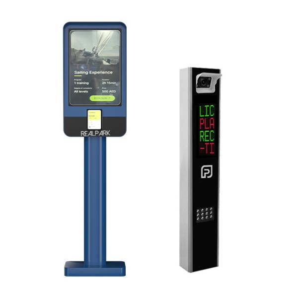 QuickExit LPR Parking Payment Kiosk 21.5 Inch LCD Parking Kiosk Machine