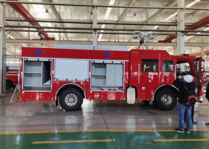  4x2 Drive Brigade Lighting Fire Truck with IP65 Lamps Pneumatic Lifting Poker Manufactures