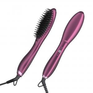  Ceramic Hot Electric Comb Brush Hair Straightener With Comb  Anti Scald Manufactures