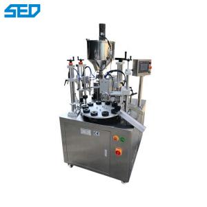 China 75MM Semi Automatic Pharmaceutical Machinery Plastic Hose Filling Ultrasonic Sealing Machine Working Pressure 0.4-0.7Mpa on sale