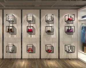  Professional Shoe Display Shelves Shoe Shop Window Displays 350*350*350mm Manufactures