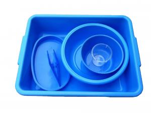 China PP Blue Surgical Basin Bowl Medical Disposable Plastic Guide Wire Bowl 250ml on sale