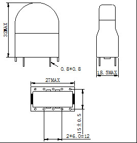 PT02 Current Potential Transformer 1mA 50 - 20KHz Low Profile Heavy Resistor Load