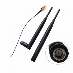 China 2.4GHz 5GHz Dual Band Tilt Rubber Duck WIFI Antenna 6DBi Pigtails With Ufl RP-SMA Connector on sale