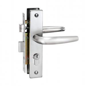 China Modern Traditional Mortise Lever Door Window Handles Lock Set SN Finish on sale