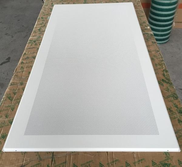 Quality Perforated Aluminum / Metal Soundproof Ceiling Panels , Fire Resistant Ceiling Tiles Dia 1.8mm for sale