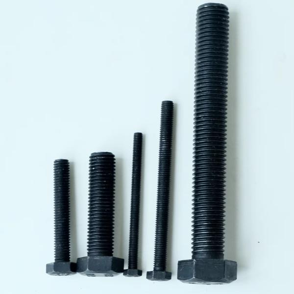 Black Quenched External Hexagonal Full Thread Bolts M8-M24 with GB Standard 8.8 Grade