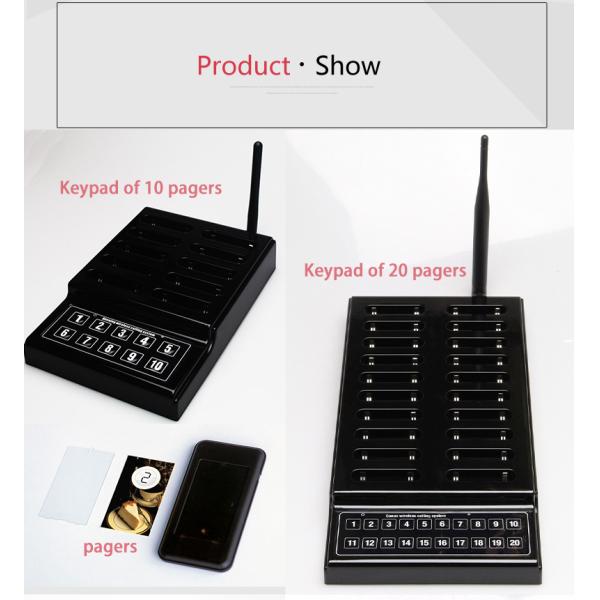 433.92MHZ long range Wireless coaster pager system with 10 pagers for restaurant,cafe,bar and so on