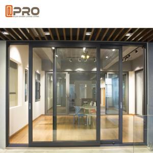 China T5 Aluminum Profile Sliding Glass Door House Gate Design Balcony Glass Sliding Door on sale