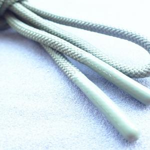 China Fashion Polyester 4.5mm Thick Drawstring Cord With Silicone Tips on sale