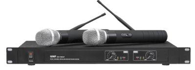 8600 infrared PRO UHF DUAL cordless wireless microphone system PLL Rack-Mountable 2MICS