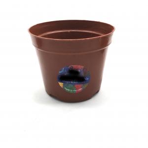  Hydroponics PP Bonsai 85mm Orange Plastic Flower Pots With Label Manufactures