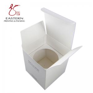  SGS Approve Foldable 350gsm White Cardboard Custom Candle Box Packaging Manufactures
