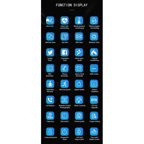 Realtek 8762C Women Smart Watch SMS TFT Calorie Monitoring Music Control