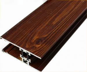  Customized Furniture Aluminium Profiles , Wood Grain Finished T Slot Aluminum Framing Manufactures
