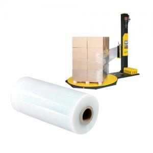 China 25 Micron Stretch Wrapping Film Hand Use LLDPE Stretch Film Roll on sale