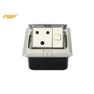 Buy cheap 16A 250V Standard Silver Top Cover Switched Floor Socket Box For Living Room from wholesalers