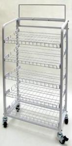  Inro 6 Shelves Metal Wire Display Racks With Caters Adjustable Height Shelf Manufactures