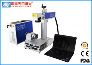  Fiber 30W IPG Laser Marking Machine with Rotary Device 80mm and 2D Working Table Manufactures