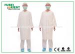 Tyvek Disposable White Lab Coats/Medical Protective Clothing with Korean Collar