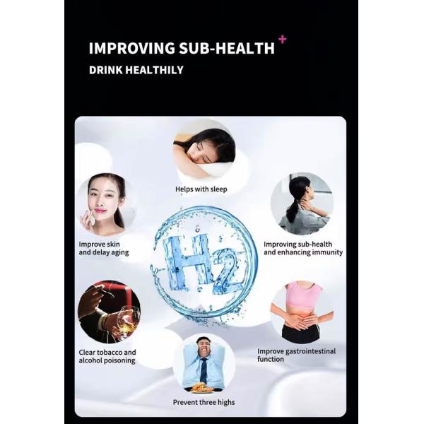 Instant Hydrogen Micro Nano Technology Energy Power Saturated Hydrogen Rich Drinking Water Dispenser WEIZI