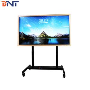  Durable Mobile TV Stand , Electric Turning Rolling Flat Screen TV Cart Manufactures