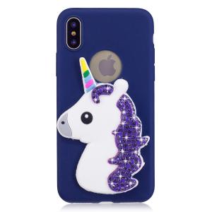 China 3D Cartoon Animal  RhinestoneSilicone Soft Bling Glitter shockproof tpu phone case for iphone 7/8 on sale