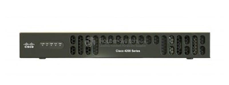ISR4221-SEC/K9 ISR 4321 with 2 onboard GE, 2 NIM slots, 1 ISC slot, 4 GB Flash Memory default, 4 GB DRAM default