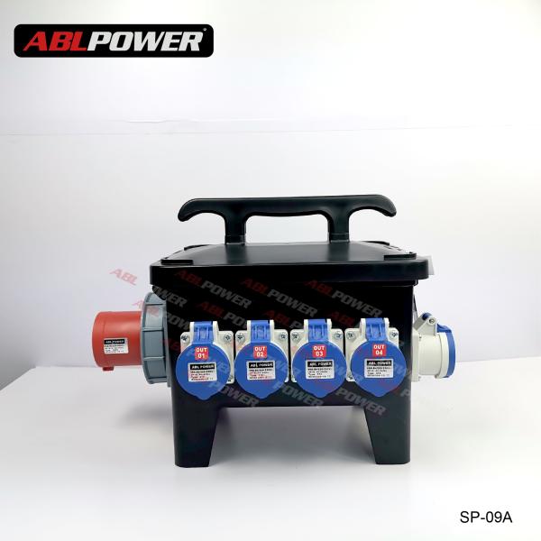 Electric Plug Socket 63A 9 Channels Power Distro Boxes