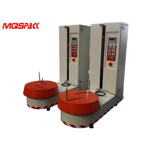  Film Saving Luggage Packing Machine , Programmable Control Airport Bag Wrapping Machine Manufactures